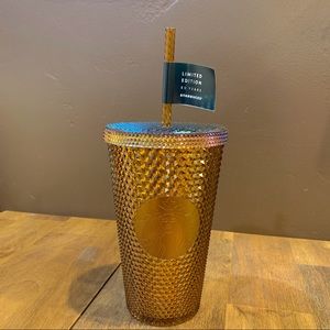 Starbucks 2021 50th Anniversary Gold Studded 16 oz